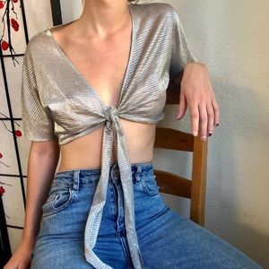 VINTAGE SHEER CROP TOP